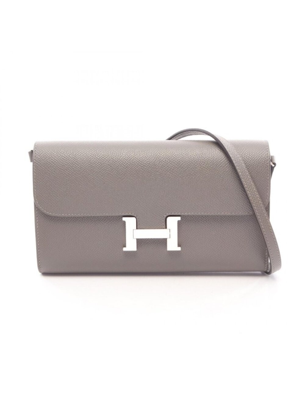 Hermes Shoulder Bag Constance Long to Go Gris Meyer Leather